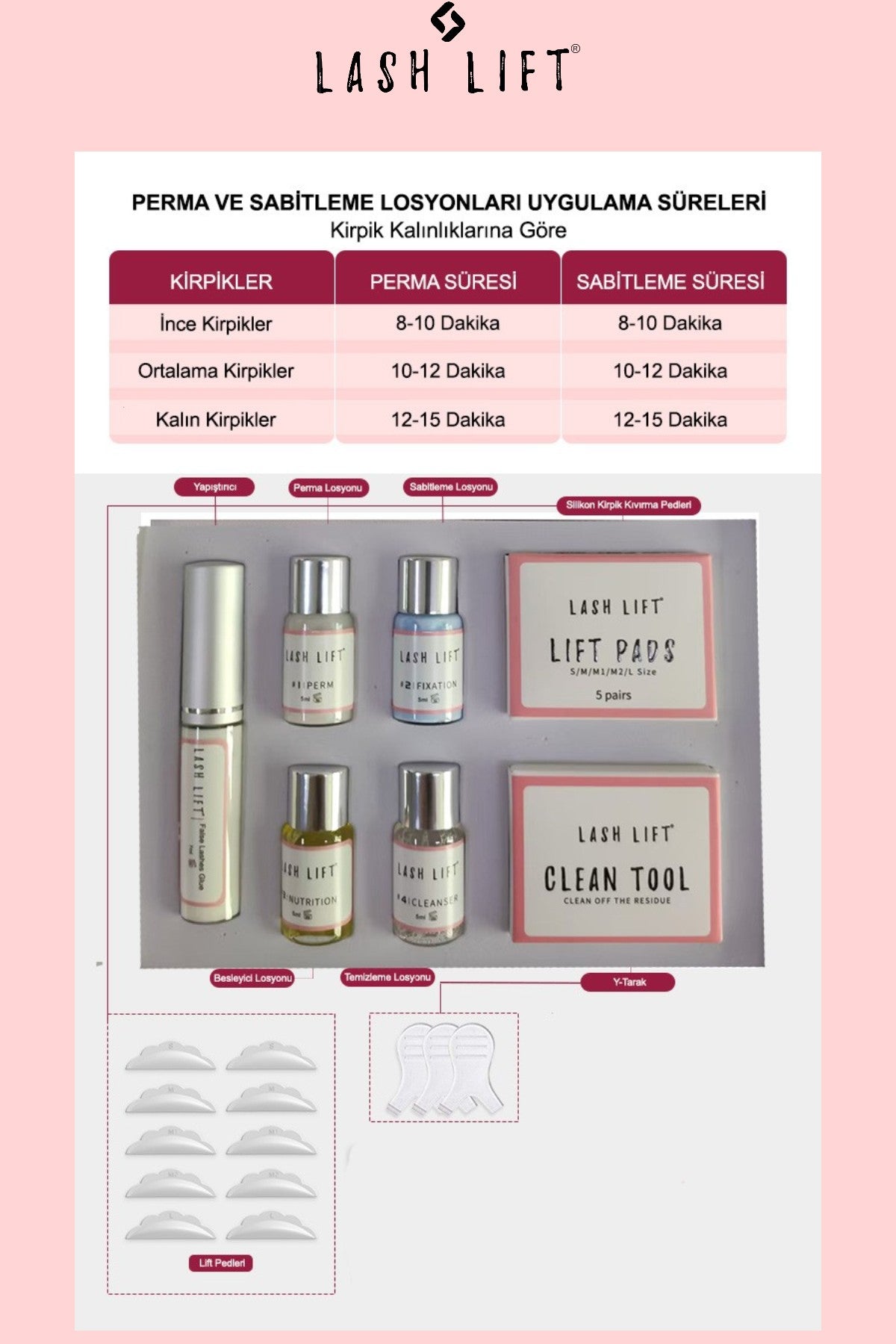 Lash Lift® Kirpik Lifting Seti, Lash Lift, Kaş & Kirpik Perma Seti (Std Set) - Ürün görseli 3