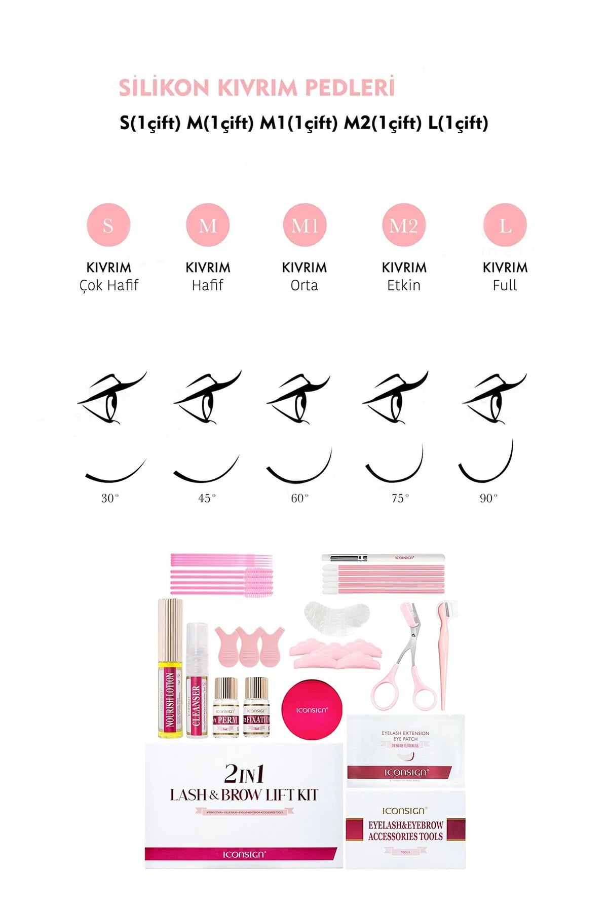 ICONSIGN® 2in1 Lash Lift-Kirpik Lifting Kaş Laminasyon Set(Balsam Yapıştırıcılı) - Ürün görseli 7