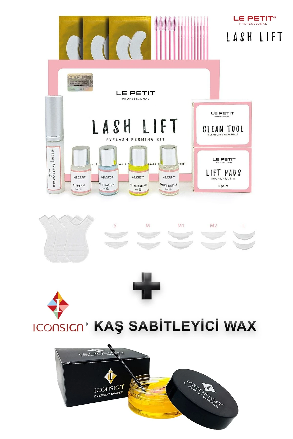LE PETIT® Lash Lift, Kirpik Lifting, Kirpik Perma Seti ve Kaş Sabitleyici Wax