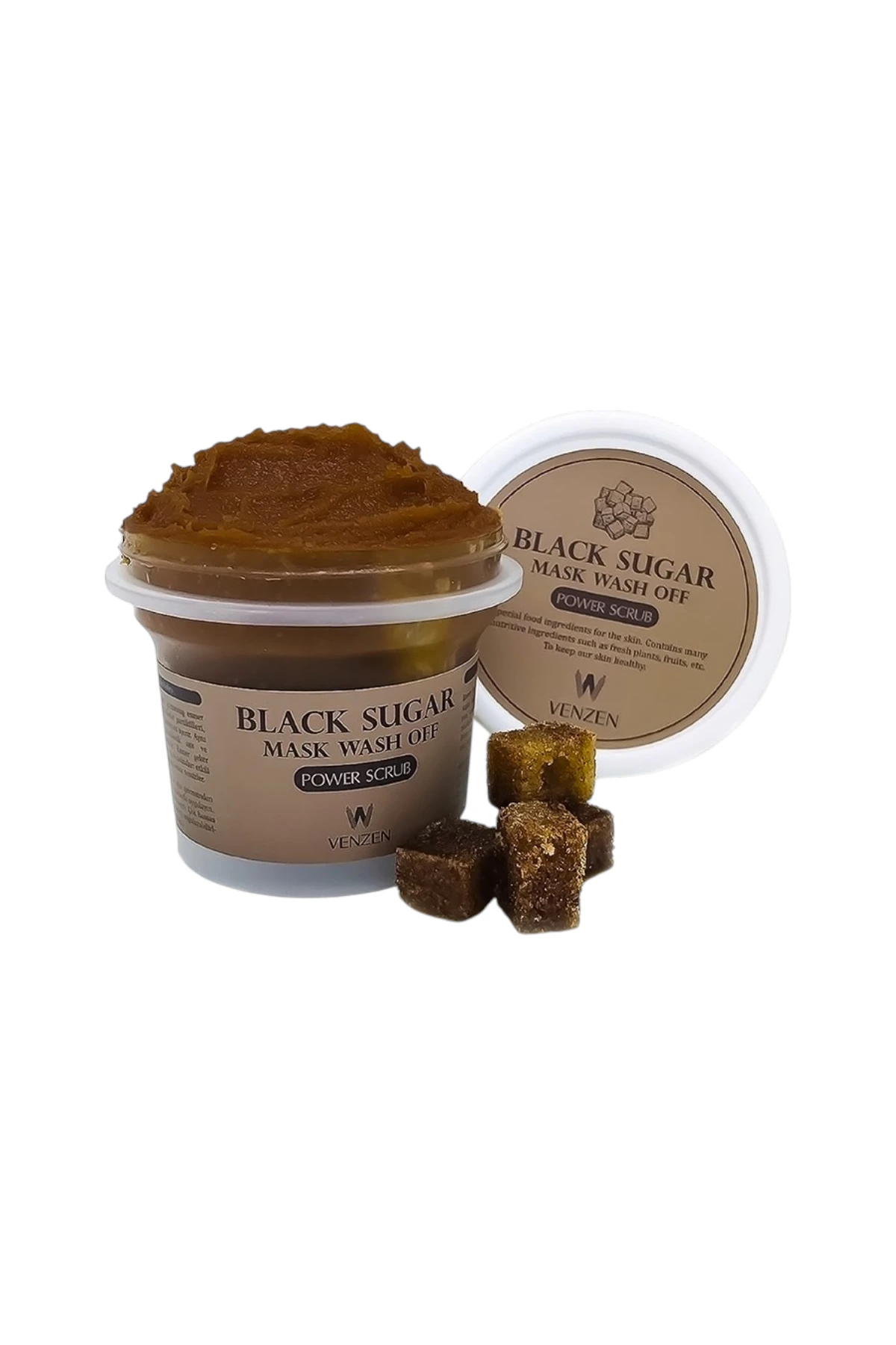 Venzen® Black Sugar-Esmer Şeker Yüz Peeling Maske (100g)