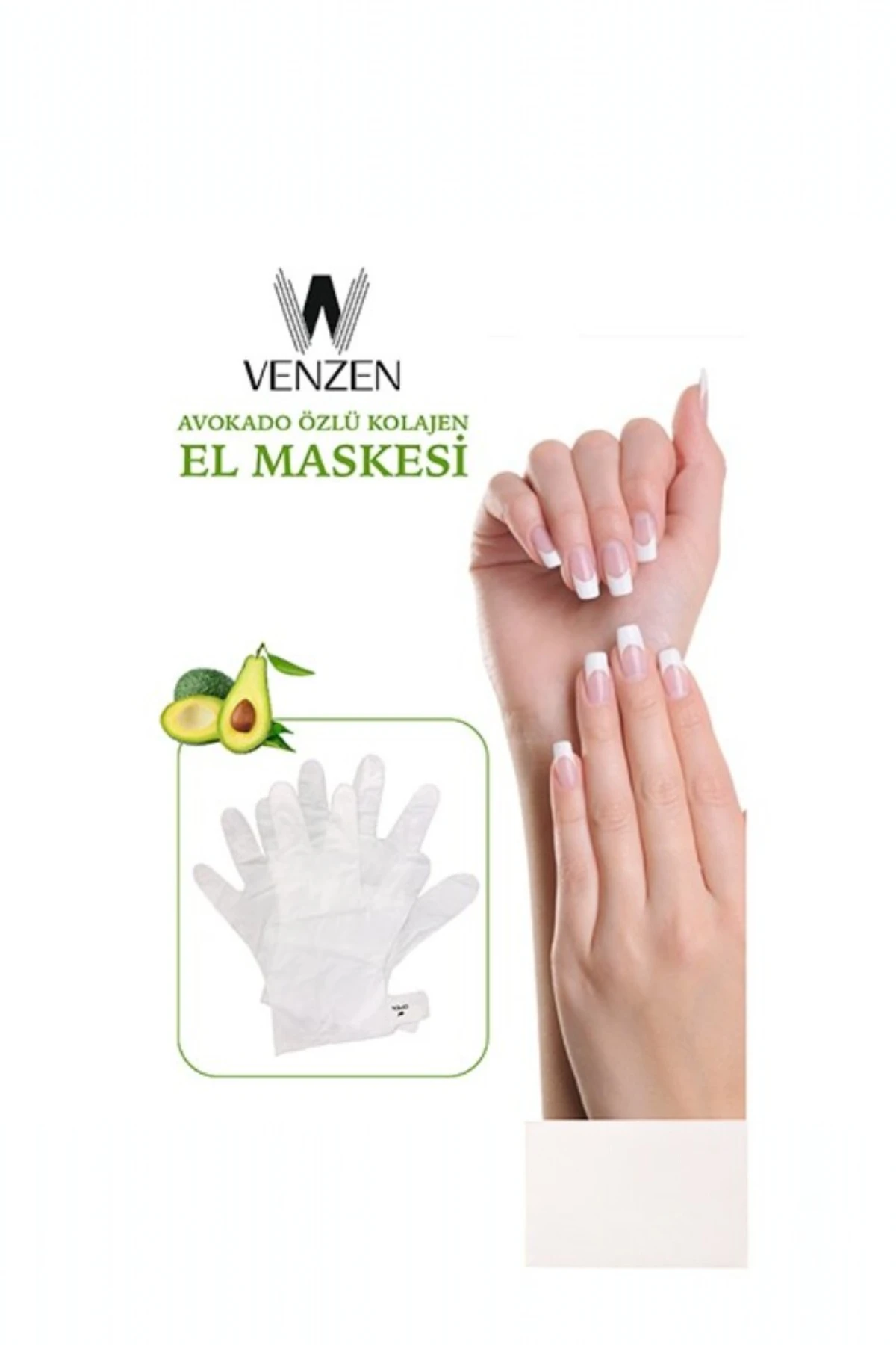 Venzen®  Avokado Özlü Kolajen El Maskesi