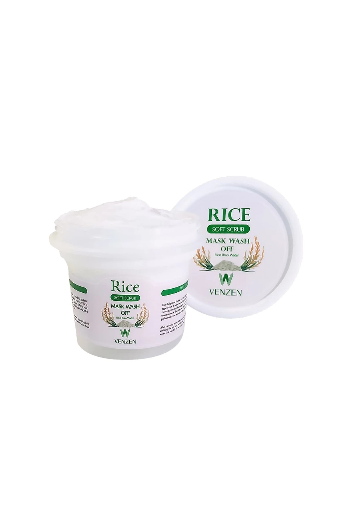 Venzen® Rice Mask-Pirinç Özü Maskesi-Aydınlatıcı Yüz Peeling (100g)